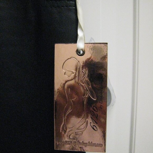 6126 by Lindsay Lohan NWT Hail Leather Skinny Leg Pants In Black - Small S - Picture 10 of 10